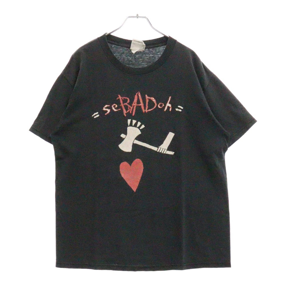 VINTAGE(ヴィンテージ) 90S SEBADOH MORE SCIENCE FOR MORE SCIENCE HIGH セバドー プリント 半袖Tシャツ ブラック