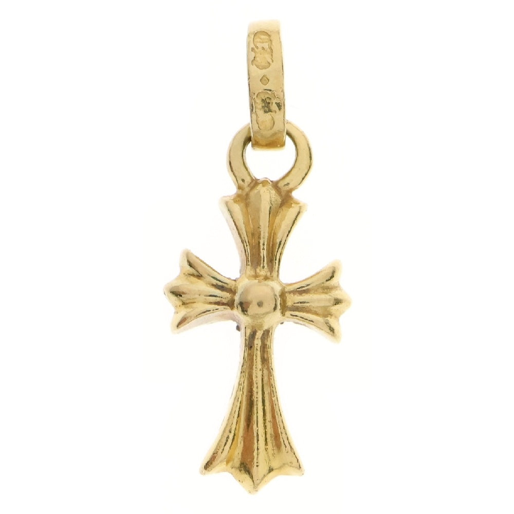 CHROME HEARTS(クロムハーツ) 22K CRS BBYFAT P/DIA ベイビーファットクロス PAVEダイヤ ペンダントトップ ゴールド アフターダイヤ BCA035
