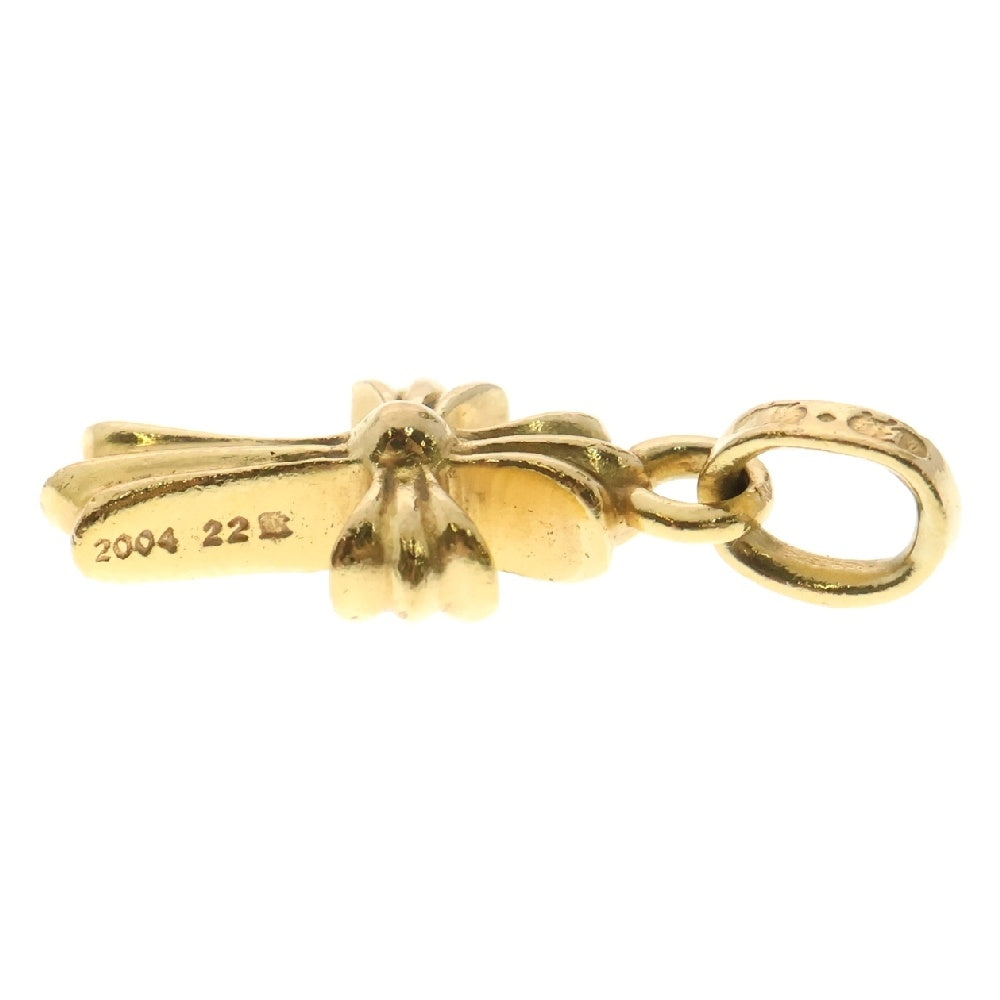 CHROME HEARTS(クロムハーツ) 22K CRS BBYFAT P/DIA ベイビーファットクロス PAVEダイヤ ペンダントトップ ゴールド アフターダイヤ BCA035