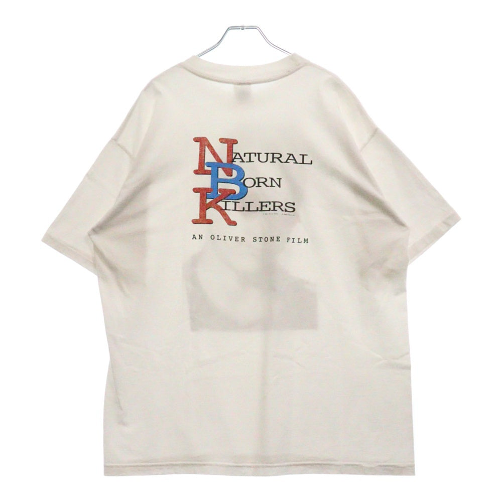 VINTAGE(ヴィンテージ) 90S Natural Born Killers ナチュラルボーンキラー 両面プリント 半袖Tシャツ ホワイト