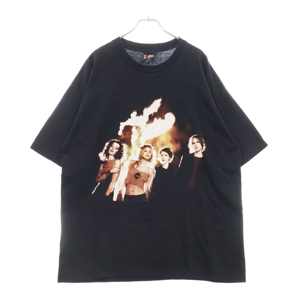 VINTAGE(ヴィンテージ) 90S HOLE CELEBRITY SKIN ホール 両面プリント 半袖Tシャツ ブラック