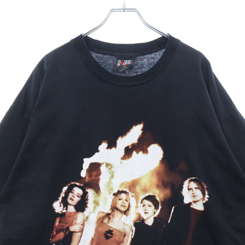 VINTAGE(ヴィンテージ) 90S HOLE CELEBRITY SKIN ホール 両面プリント 半袖Tシャツ ブラック