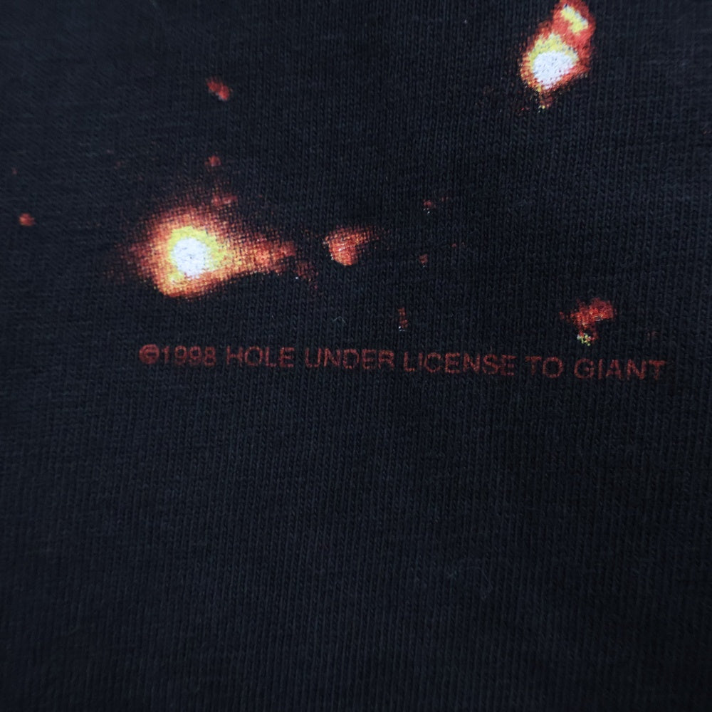 VINTAGE(ヴィンテージ) 90S HOLE CELEBRITY SKIN ホール 両面プリント 半袖Tシャツ ブラック