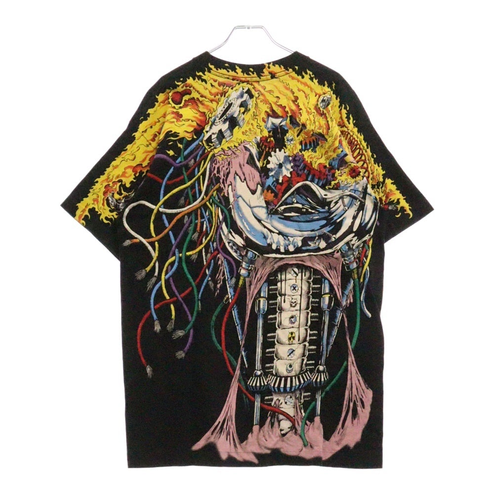 VINTAGE(ヴィンテージ) 90s Marvel Wolverine X-Men Overload Weapon AOP WOLVERINE LIQUID BLUE リキッドブルー ウルヴァリン オーバープリント 半袖Tシャツ ブラック