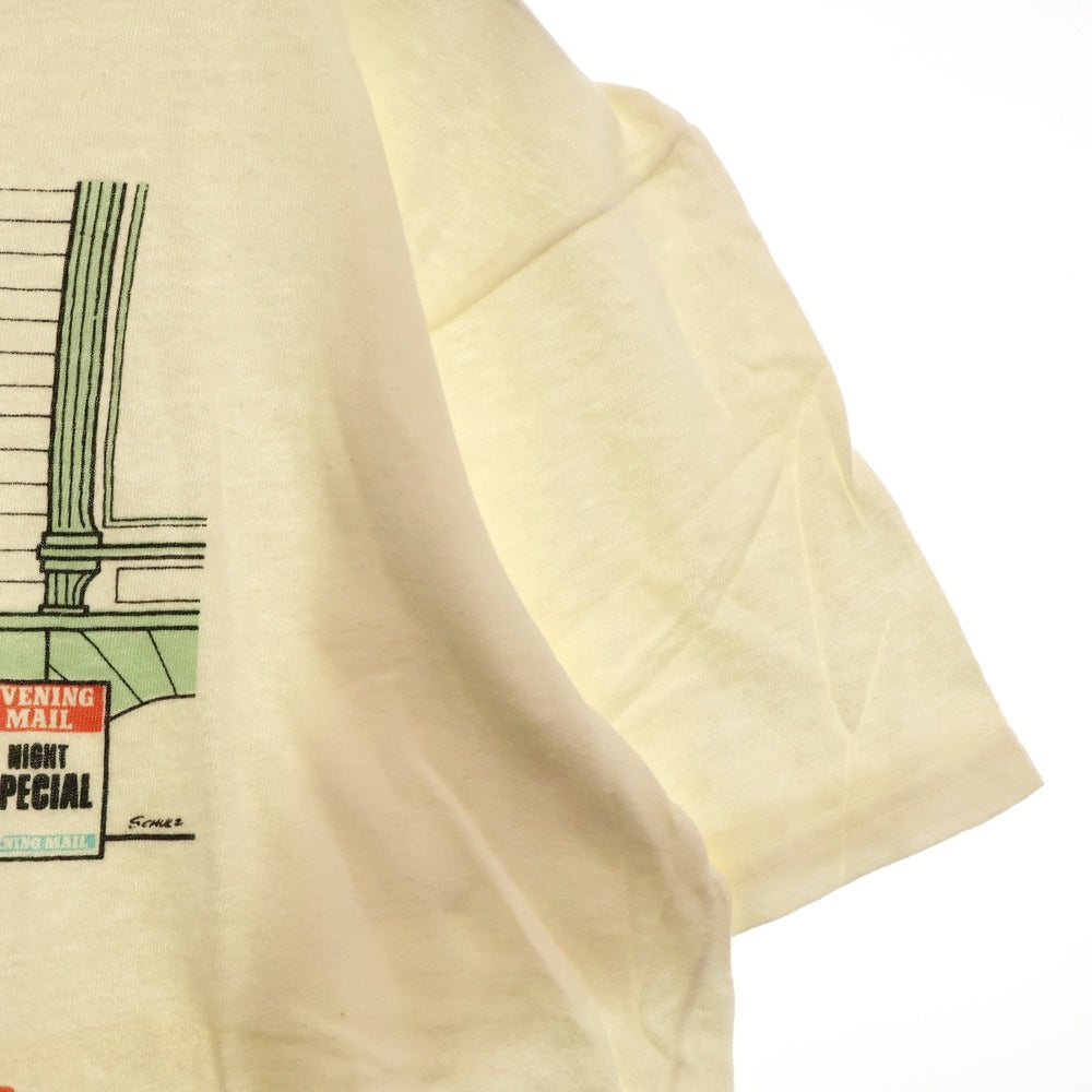 VINTAGE(ヴィンテージ) 80s SNOOPY ILOVE LONDON スヌーピー フロントプリント Tシャツ 半袖カットソー ホワイト