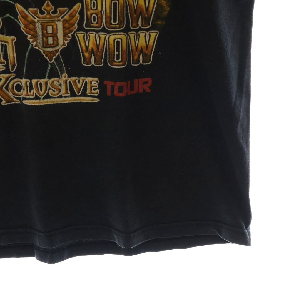 VINTAGE(ヴィンテージ) 90s CHRIS BROWN & BOW TEE フロントプリント半袖Tシャツ カットソー ブラック