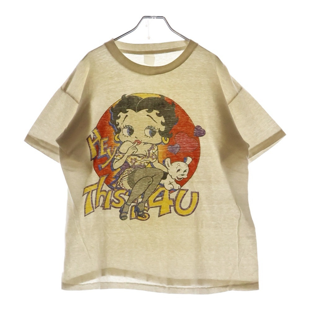 VINTAGE(ヴィンテージ) 90s BETTY BOOP TEE ベティブープ フロントプリント半袖Tシャツ カットソー ホワイト
