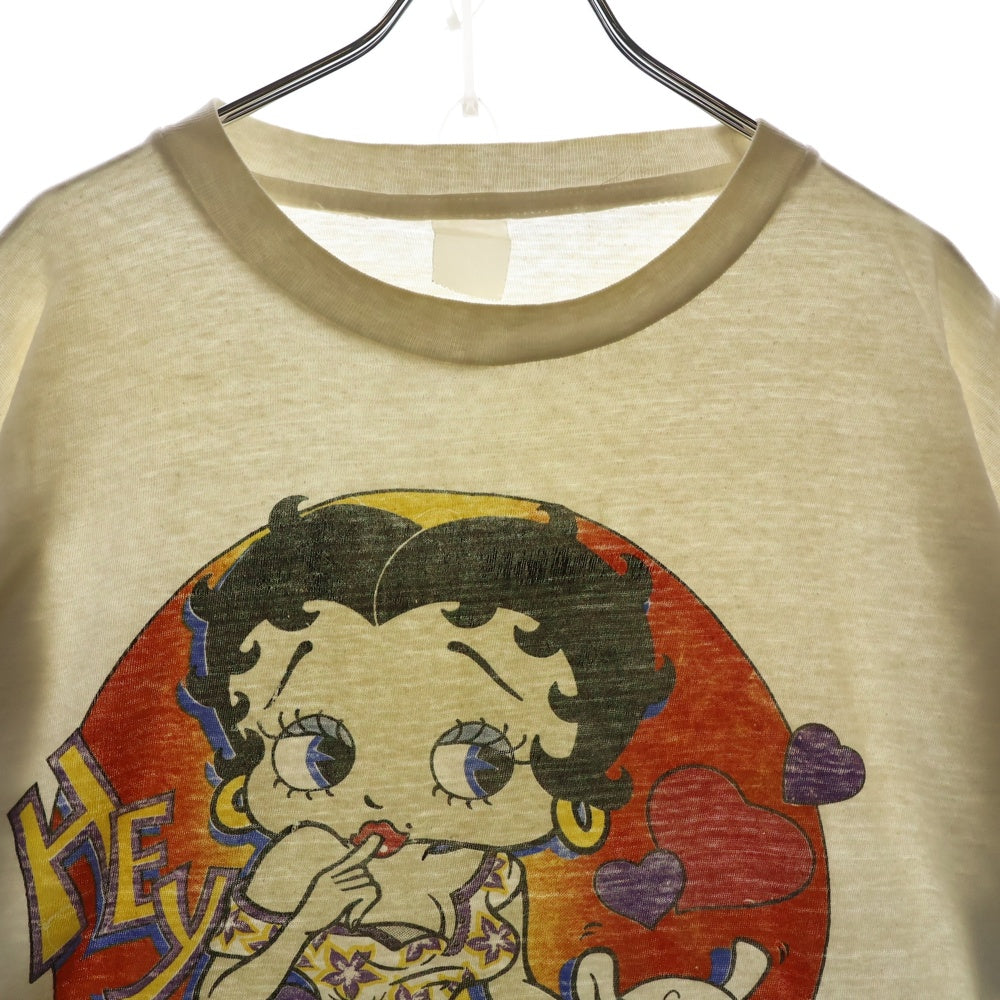 VINTAGE(ヴィンテージ) 90s BETTY BOOP TEE ベティブープ フロントプリント半袖Tシャツ カットソー ホワイト