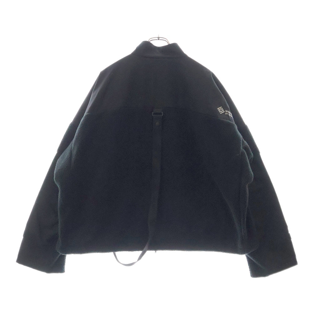 ALMOSTBLACK(オールモストブラック) ×D-VEC POLARTEC COAST GUARD.ZIP BLOUSON WINDSTOPPER BY GORE-TEX LABS VF-20800549 ポーラテック コート フリース ナイロン 切り替え ウィンドストッパー