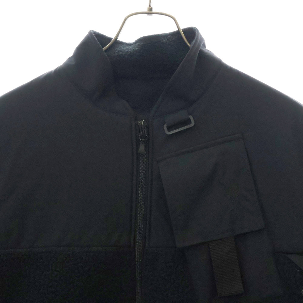 ALMOSTBLACK(オールモストブラック) ×D-VEC POLARTEC COAST GUARD.ZIP BLOUSON WINDSTOPPER BY GORE-TEX LABS VF-20800549 ポーラテック コート フリース ナイロン 切り替え ウィンドストッパー
