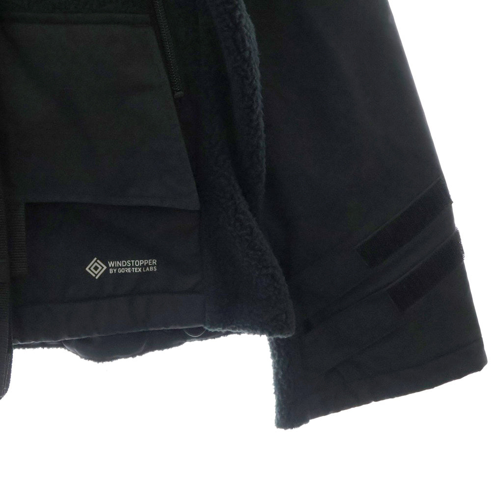 ALMOSTBLACK(オールモストブラック) ×D-VEC POLARTEC COAST GUARD.ZIP BLOUSON WINDSTOPPER BY GORE-TEX LABS VF-20800549 ポーラテック コート フリース ナイロン 切り替え ウィンドストッパー