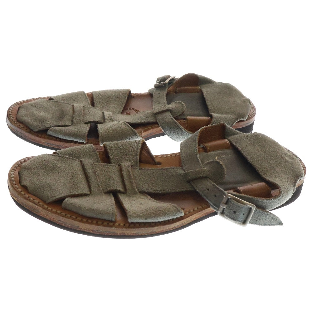 BRUSCHETTA SHOES(ブルスケッタシューズ) スウェードレザー サンダル シューズ グレー