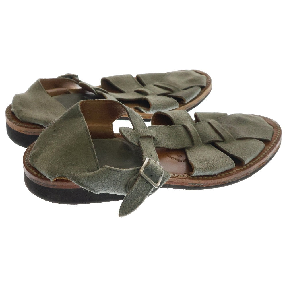BRUSCHETTA SHOES(ブルスケッタシューズ) スウェードレザー サンダル シューズ グレー