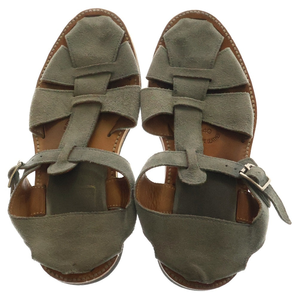 BRUSCHETTA SHOES(ブルスケッタシューズ) スウェードレザー サンダル シューズ グレー