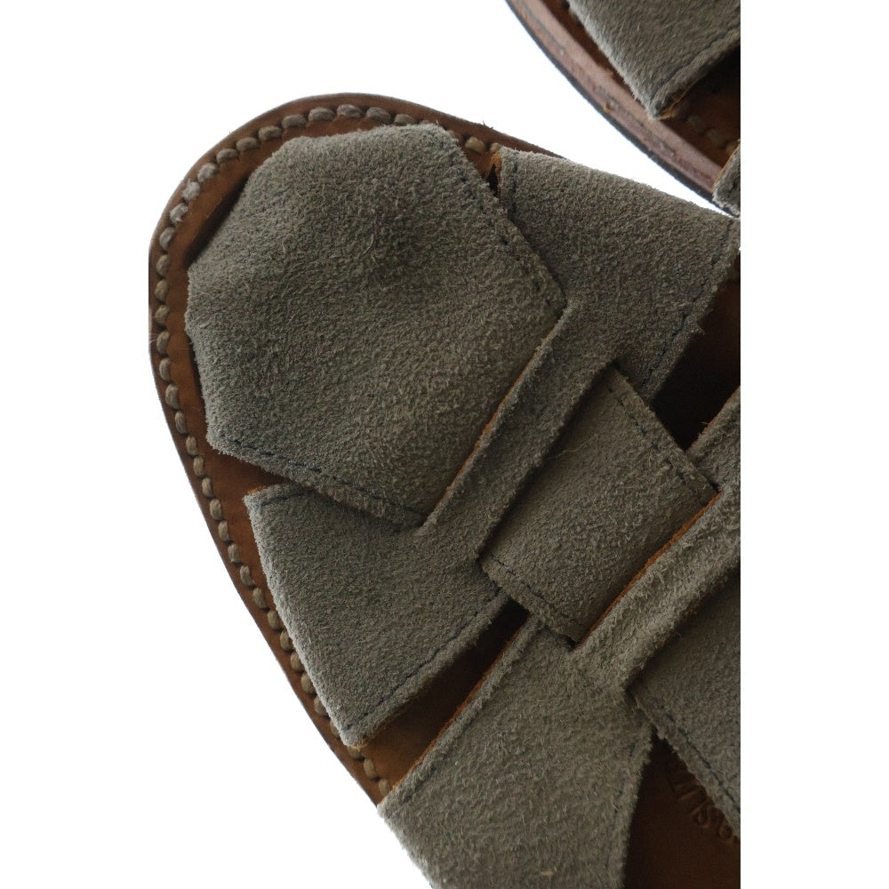 BRUSCHETTA SHOES(ブルスケッタシューズ) スウェードレザー サンダル シューズ グレー