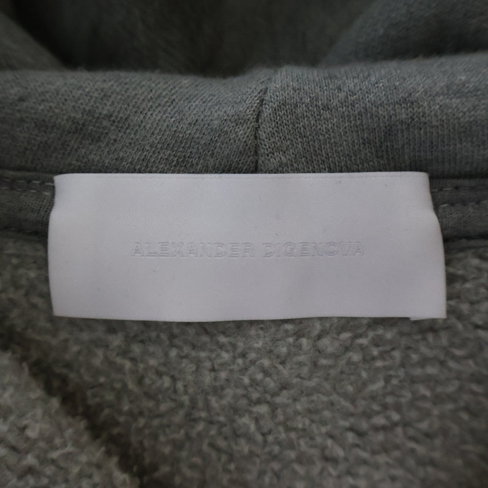 ALEXANDER DIGENOVA(アレキサンダーディジェノバ) 23AW NEW YORK HOODIE FADED デストロイ加工 ジップアプパーカー フーディー グレー