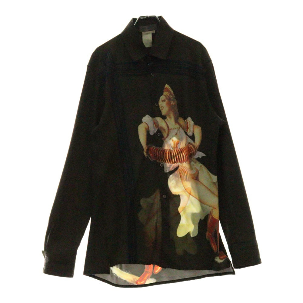 Yohji Yamamoto POUR HOMME(ヨウジヤマモト プールオム) 01AW ARCHIVE ギャングスター期 ピンナップガールシャツ 長袖シャツ