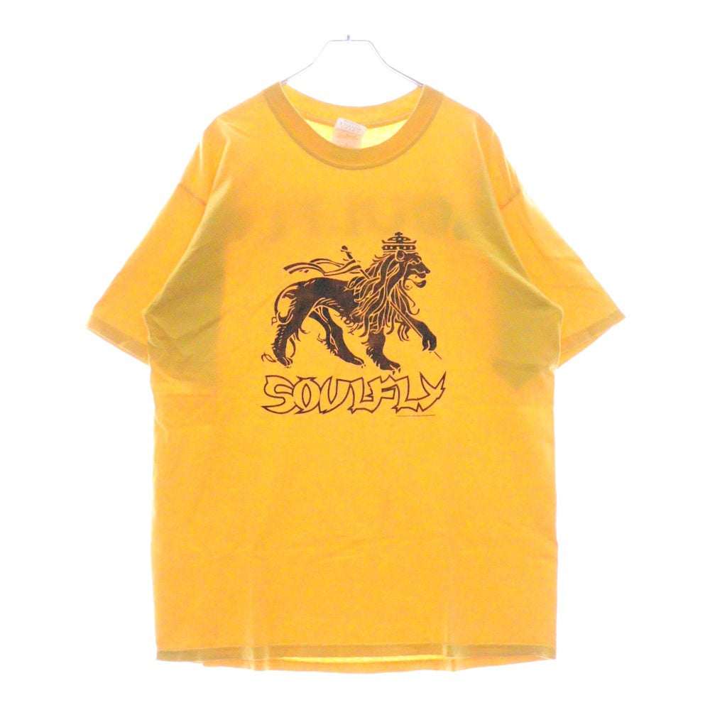 VINTAGE(ヴィンテージ) 00S SOULFLY 両面プリント 半袖Tシャツ イエロー