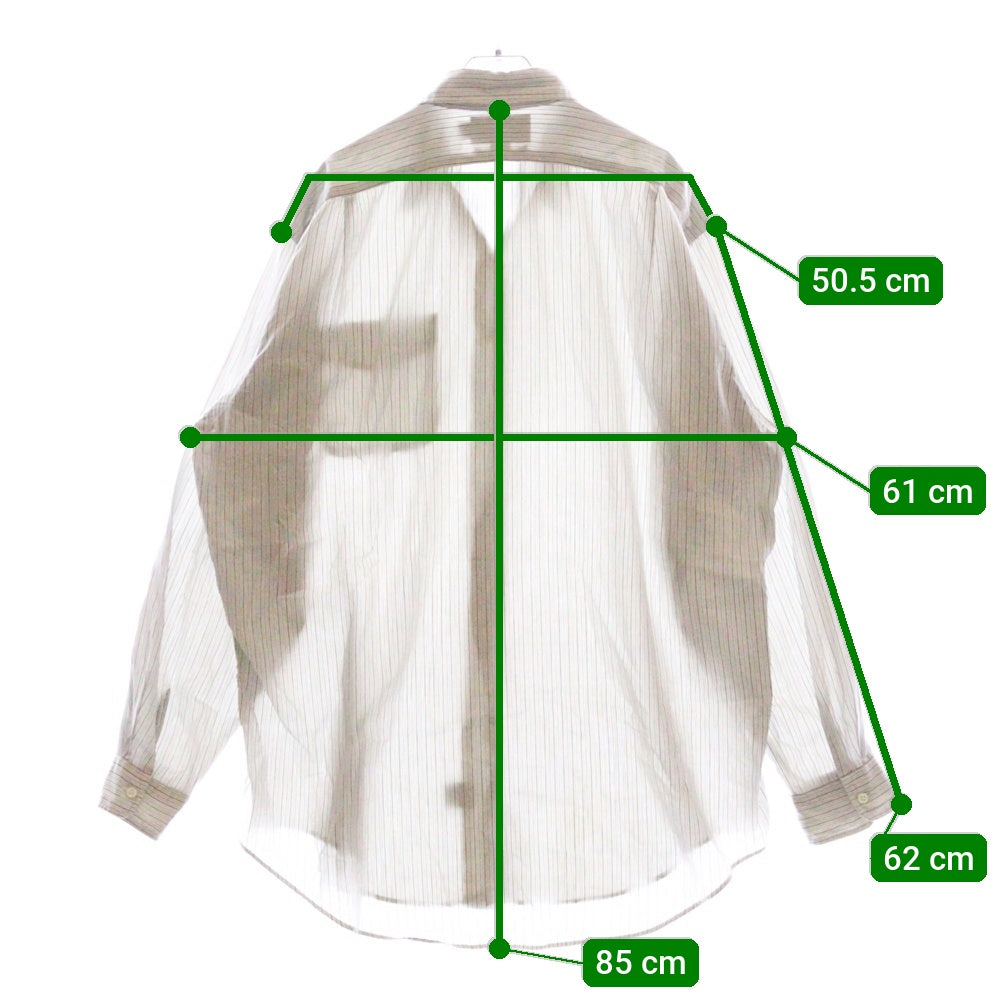 RRL(ダブルアールエル) 90s 三ツ星タグ ストライプ オープンカラー シャツ 長袖シャツ