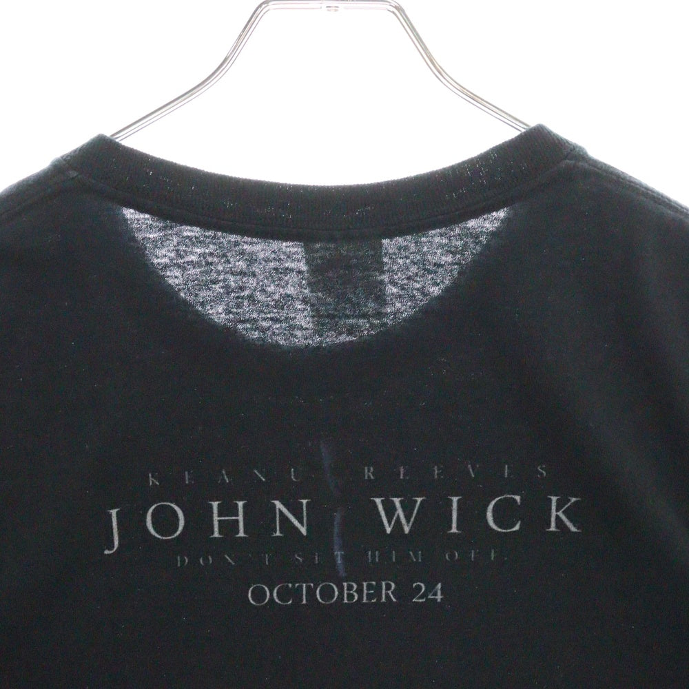 VINTAGE(ヴィンテージ) 10s John Wick ジョン・ウィック キアヌリーブス 両面プリント Tシャツ 半袖 カットソー ブラック
