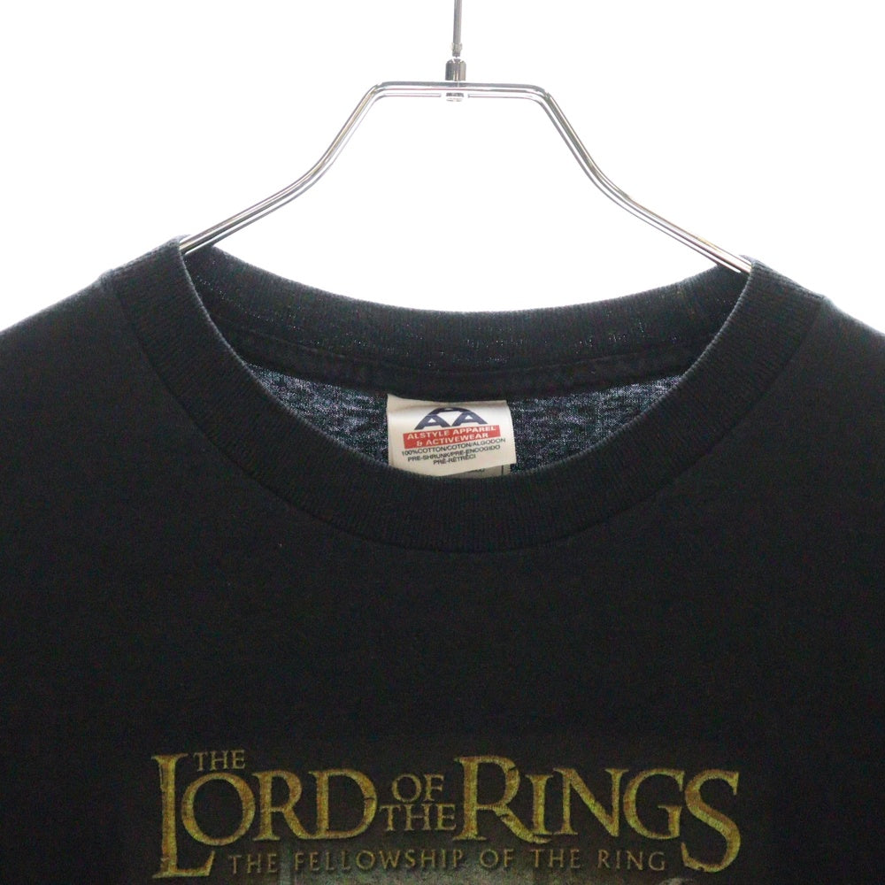 VINTAGE(ヴィンテージ) 00s LORD OF THE RINGS ロードオブザリング Tシャツ 半袖カットソー ブラック