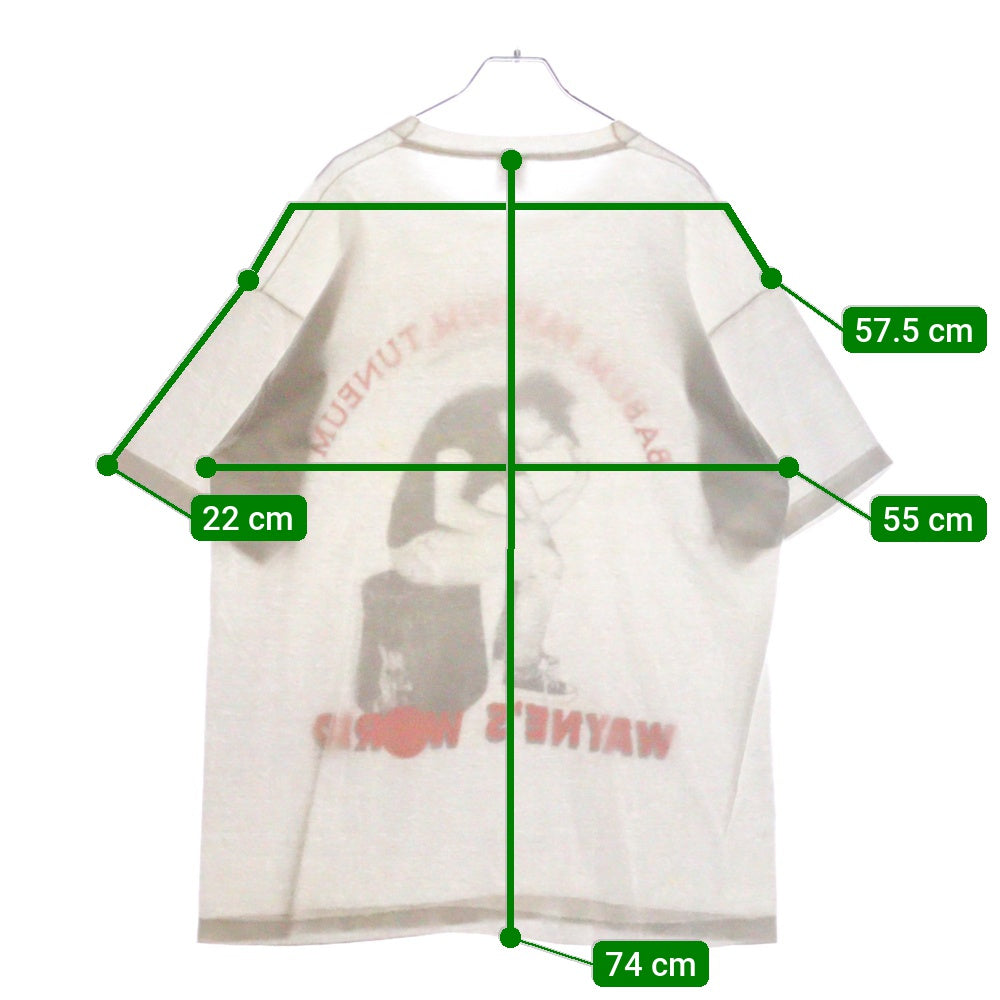 VINTAGE(ヴィンテージ) 90s BABUM PARTIUM TUNEUM Tシャツ 半袖カットソー ホワイト