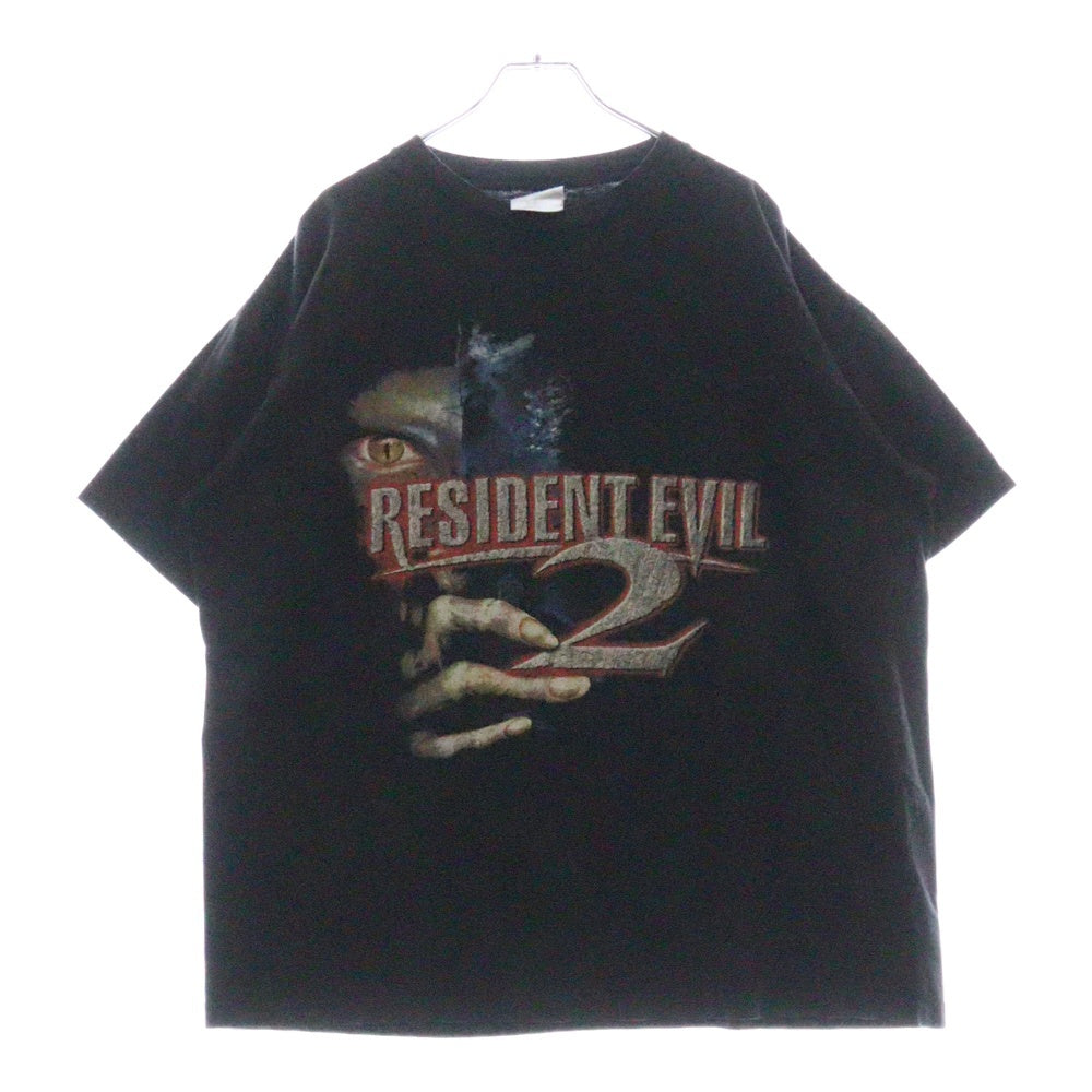 VINTAGE(ヴィンテージ) 90s RESIDENT EVIL 2 BIOHAZARD バイオハザード Tシャツ 半袖カットソー ブラック