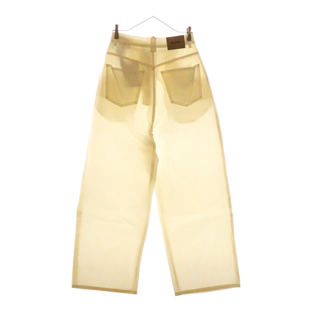 HED MAYNER(ヘドメイナー) 24SS Wide Leg Trousers HMMY67001A ワイド パンツ ホワイト