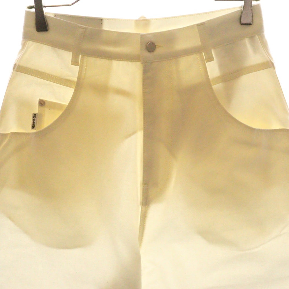 HED MAYNER(ヘドメイナー) 24SS Wide Leg Trousers HMMY67001A ワイド パンツ ホワイト