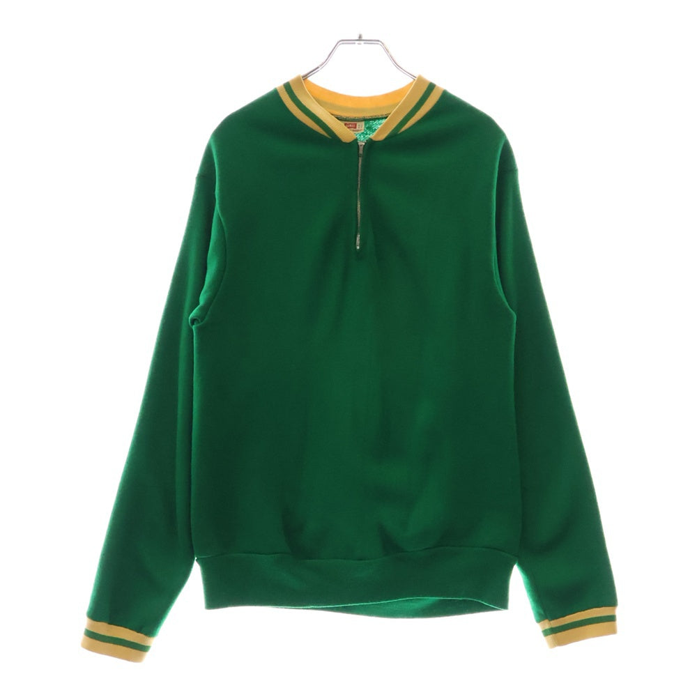 VINTAGE(ヴィンテージ) HANES ハーフジップ リブ スウェット グリーン