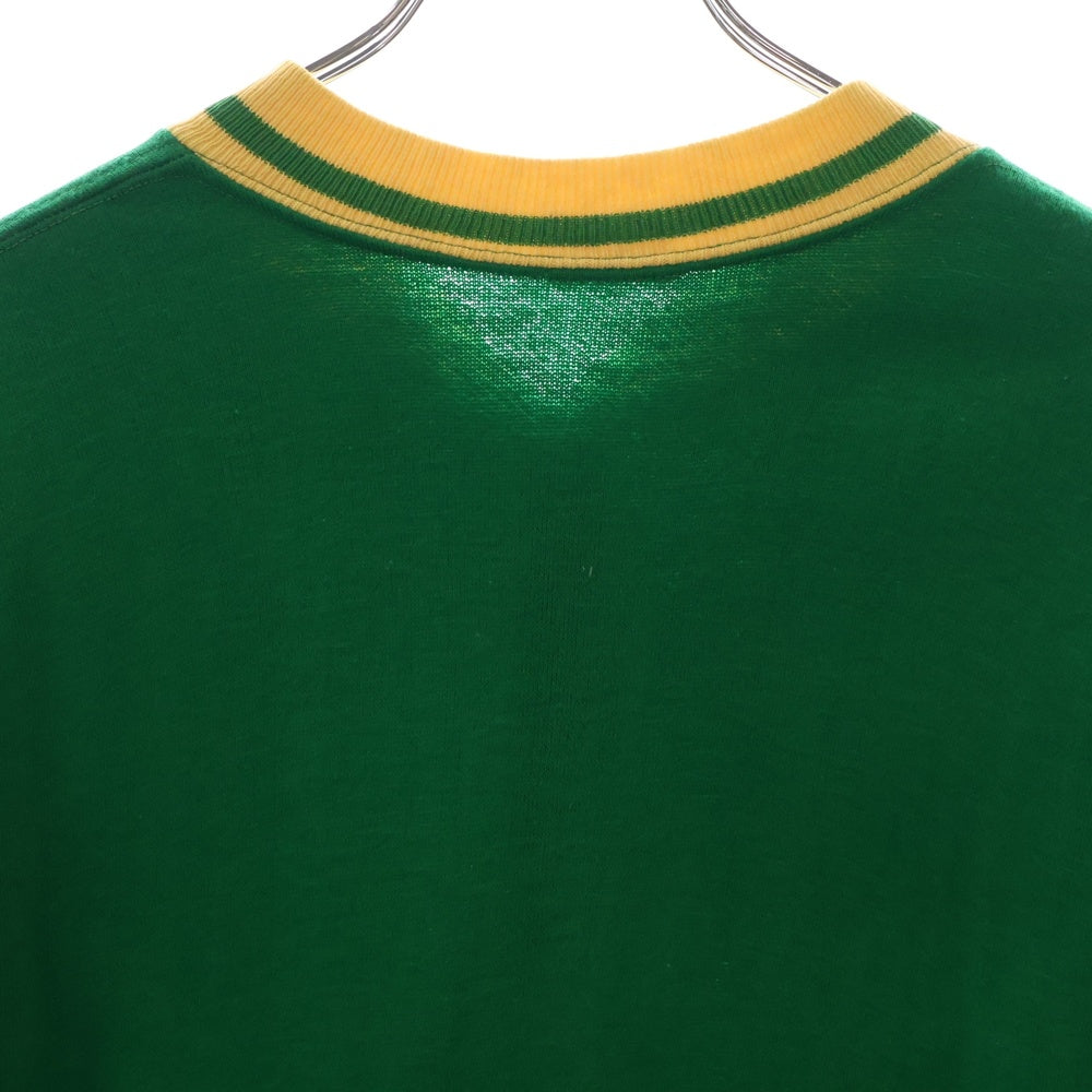 VINTAGE(ヴィンテージ) HANES ハーフジップ リブ スウェット グリーン
