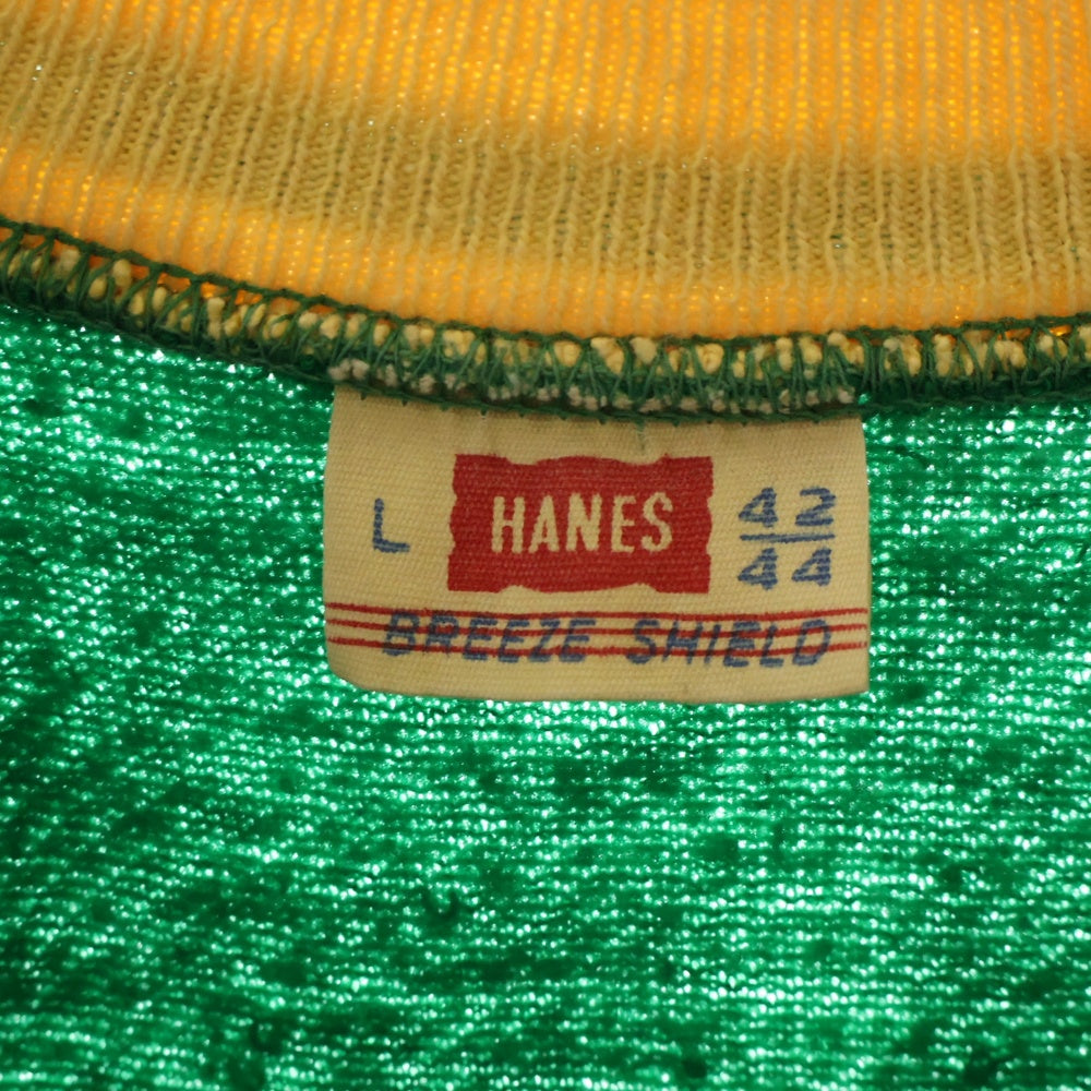 VINTAGE(ヴィンテージ) HANES ハーフジップ リブ スウェット グリーン