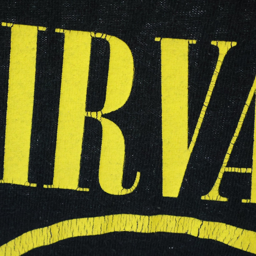 VINTAGE(ヴィンテージ) 00s NIRVANA SMILE 2003 ニルヴァーナ スマイル Tシャツ 半袖カットソー ネイビー