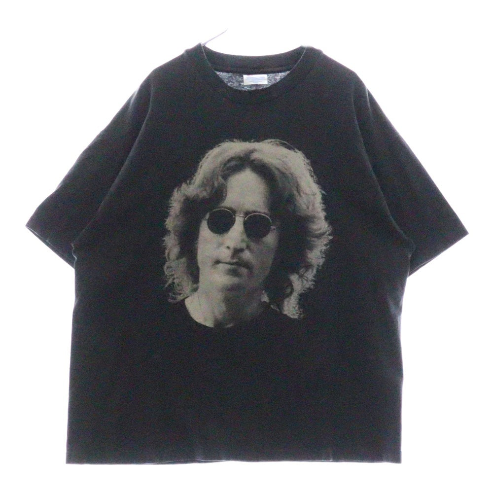 VINTAGE(ヴィンテージ) 90s JOHN LENNON HUGE FACE ジョンレノン Tシャツ 半袖カットソー ブラック