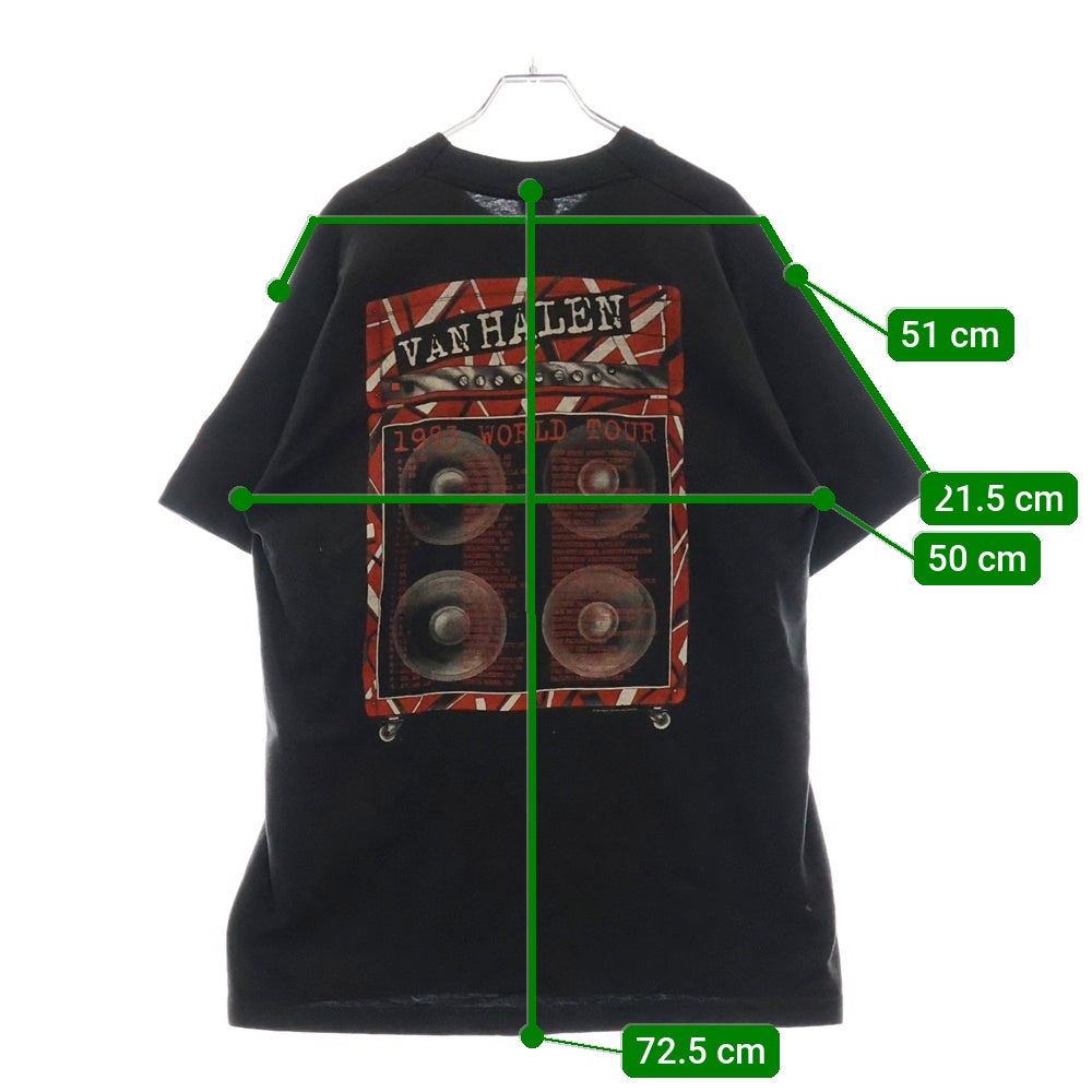 VINTAGE(ヴィンテージ) 90s VAN HALEN ヴァンヘーレン Tシャツ 半袖カットソー ブラック