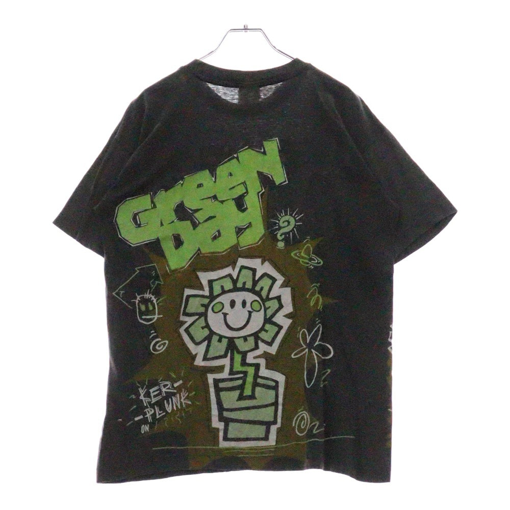 VINTAGE(ヴィンテージ) 90s GREEN DAY BOOTLEG TEE グリーンデイ ブートレグ 両面プリント半袖Tシャツ カットソーブラック