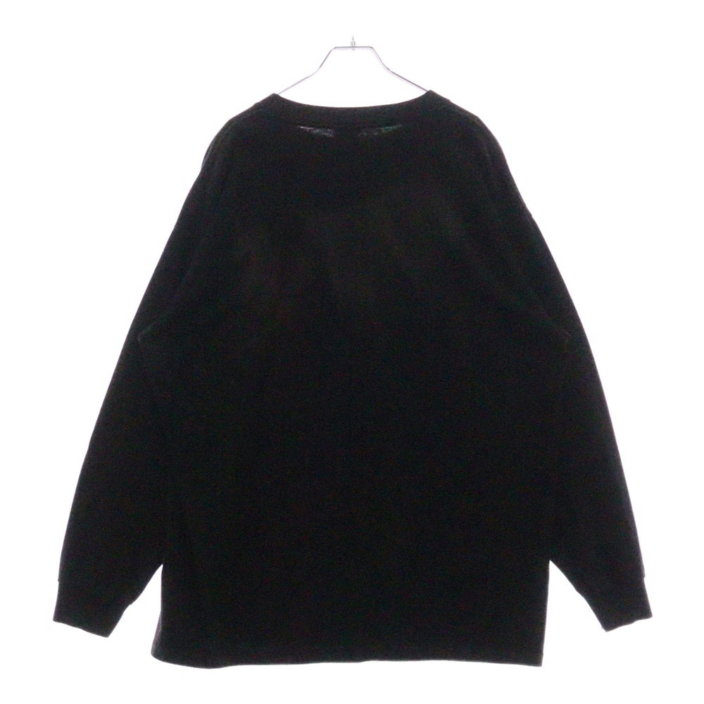 VINTAGE(ヴィンテージ) 90s Hole OVAL LOGO LS ONEITA ホール フロントプリント長袖Tシャツ 長袖カットソー ブラック