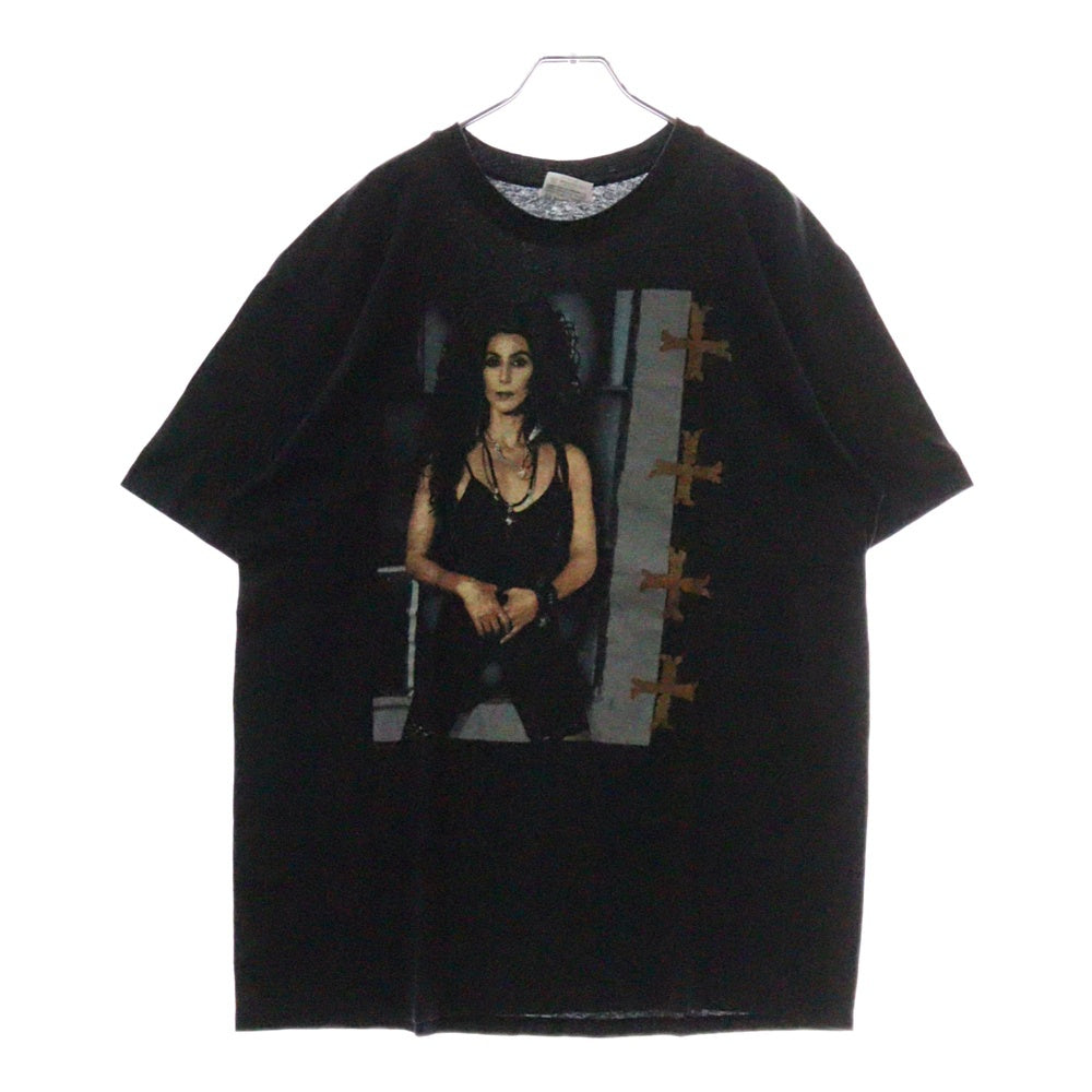 VINTAGE(ヴィンテージ) 90s CHER HEART OF STONE シェール Tシャツ 半袖カットソー ブラック