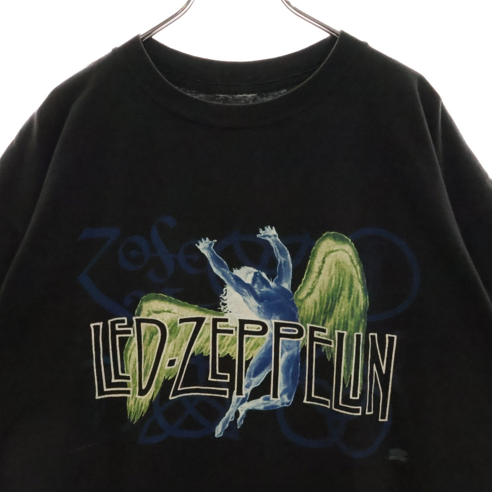 VINTAGE(ヴィンテージ) 90s LED ZEPPELIN SWANSONG レッドツェッペリン Tシャツ 半袖カットソー ブラック