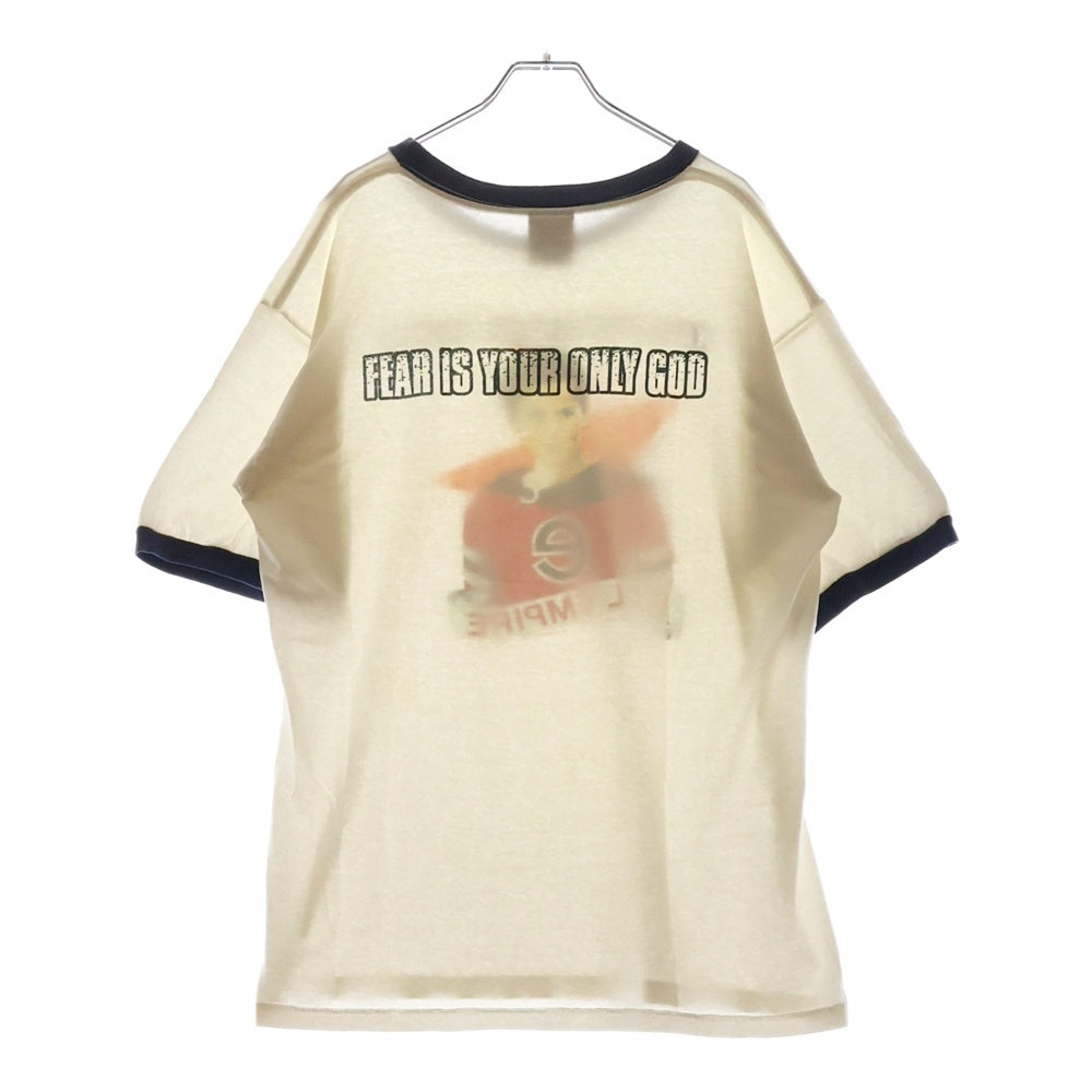 VINTAGE(ヴィンテージ) 90s RAGE AGAINST THE MACHINE EVIL EMPIRE RINGER レイジアゲインストザマシーン イービル・エンパイア リンガー Tシャツ 半袖カットソー ホワイト