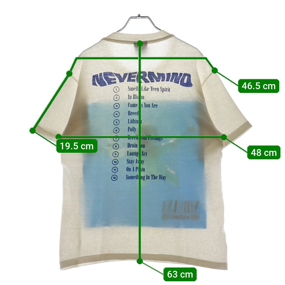 VINTAGE(ヴィンテージ) 90s NIRVANA NEVERMIND ニルヴァーナ ネバーマインド Tシャツ 半袖カットソー ホワイト