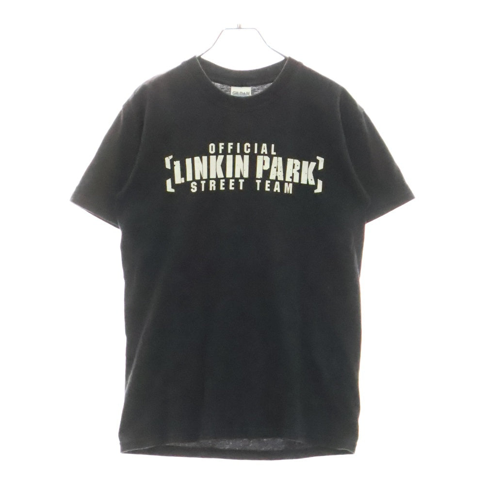 VINTAGE(ヴィンテージ) 00S Linkin Park STREET TEAM リンキンパーク プリント 半袖Tシャツ ブラック