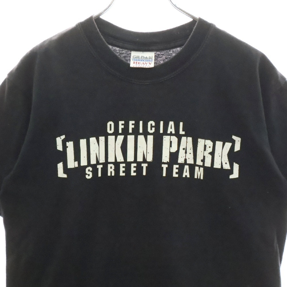 VINTAGE(ヴィンテージ) 00S Linkin Park STREET TEAM リンキンパーク プリント 半袖Tシャツ ブラック