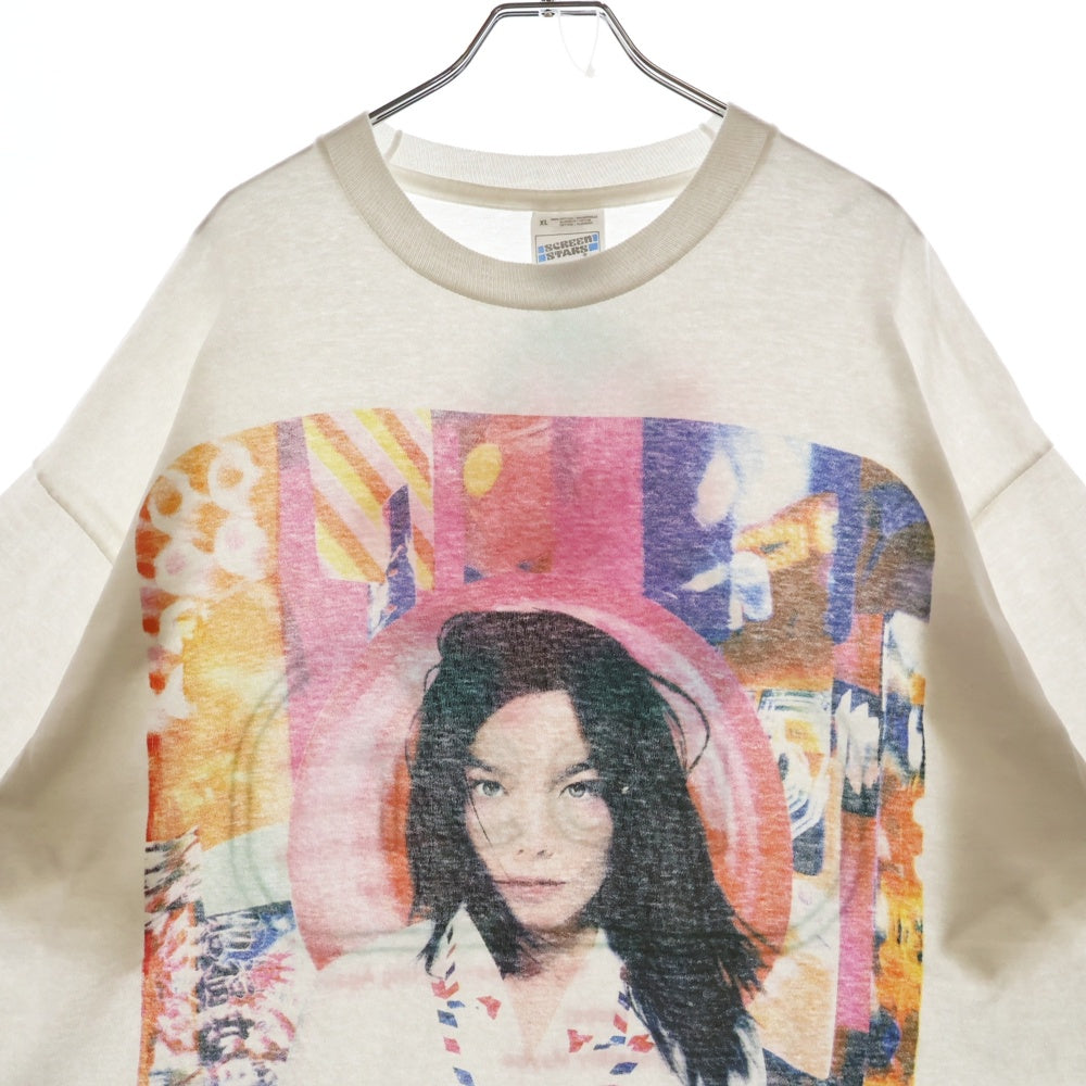 VINTAGE(ヴィンテージ) 90S BJORK 1995 POST TEE ビョーク 両面プリント半袖Tシャツ カットソー ホワイト