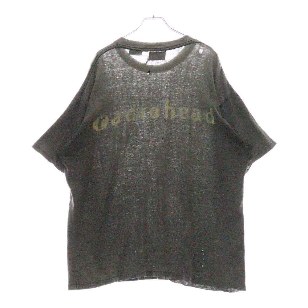 VINTAGE(ヴィンテージ) 90S radiohead stop whispering レディオヘッド 両面プリント半袖Tシャツ ブラック