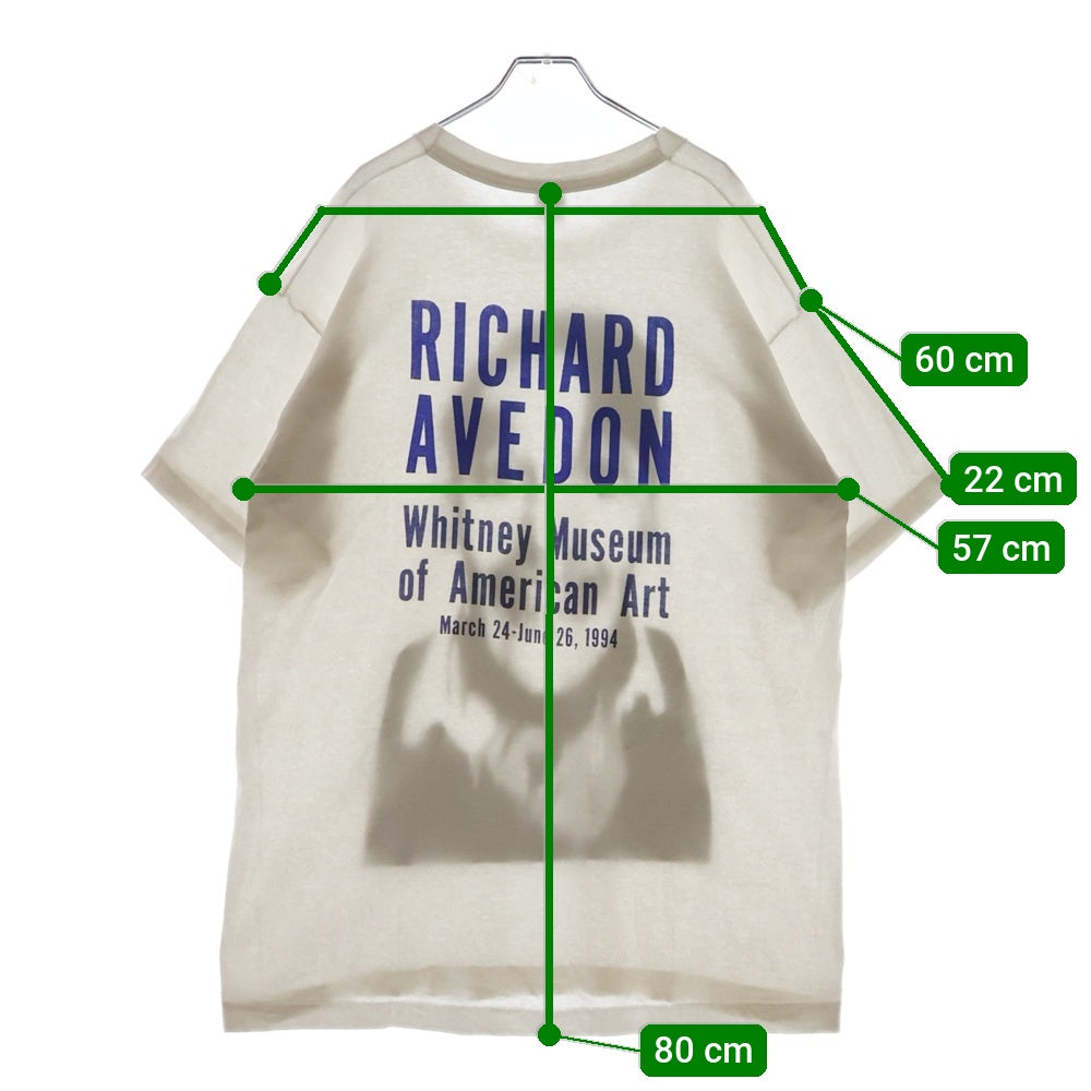 VINTAGE(ヴィンテージ) 90S Richard Avedon 1994 TEE リチャードアヴェドン フェイスプリント半袖Tシャツ カットソー ホワイト
