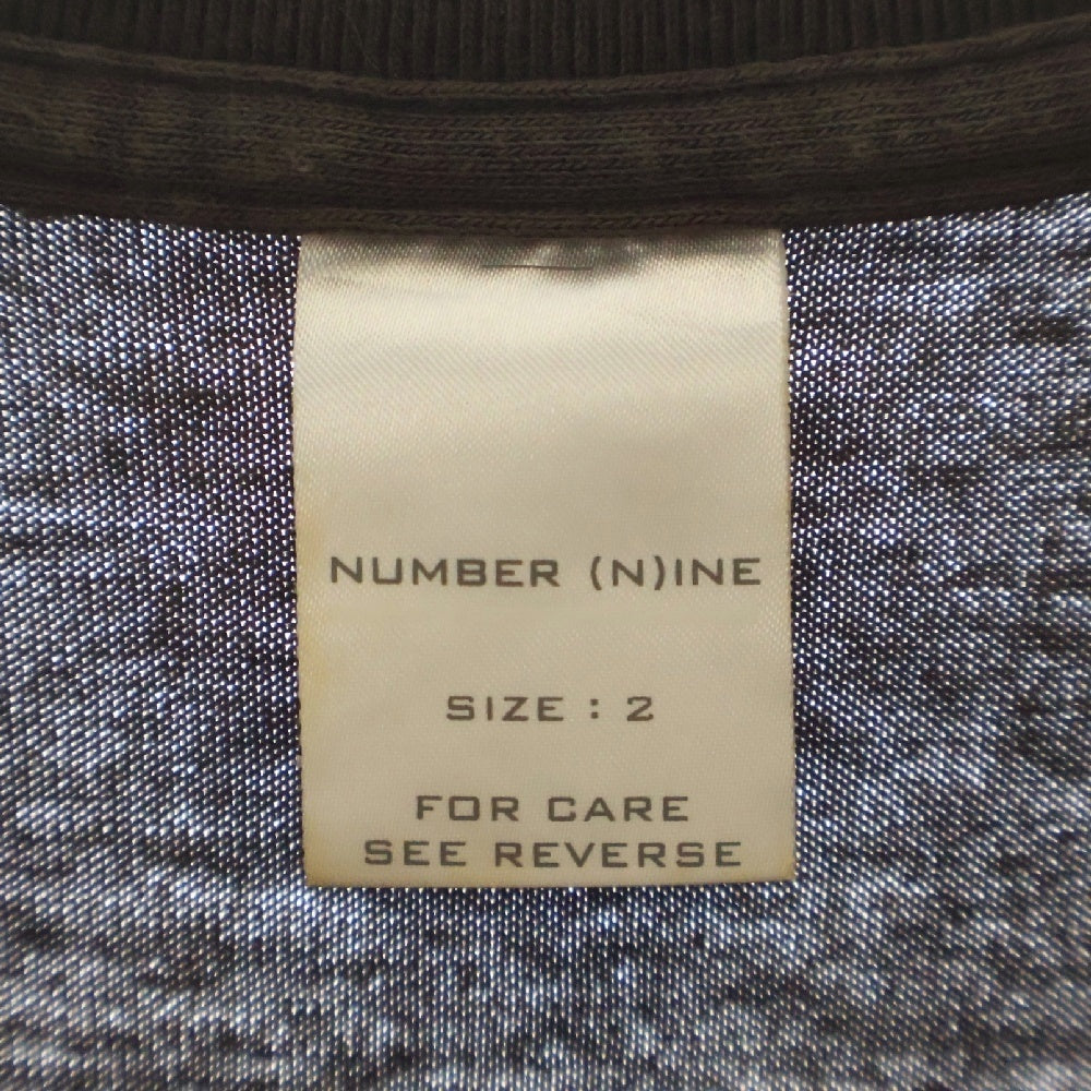 NUMBER (N)INE(ナンバーナイン) 02AW Archive アーカイブ ジョージ期 ジョージハリスン プリント 半袖Tシャツ ブラウン