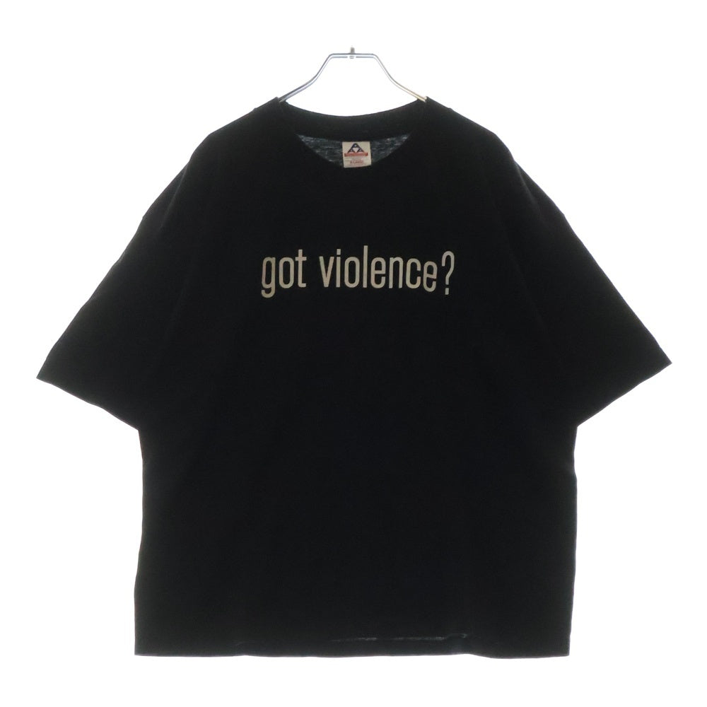 VINTAGE(ヴィンテージ) 90s MARILYN MANSON got violence ? TEE マリリンマンソン 両面プリント半袖Tシャツ カットソー ブラック
