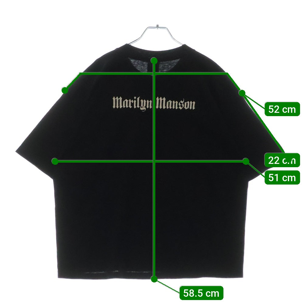 VINTAGE(ヴィンテージ) 90s MARILYN MANSON got violence ? TEE マリリンマンソン 両面プリント半袖Tシャツ カットソー ブラック