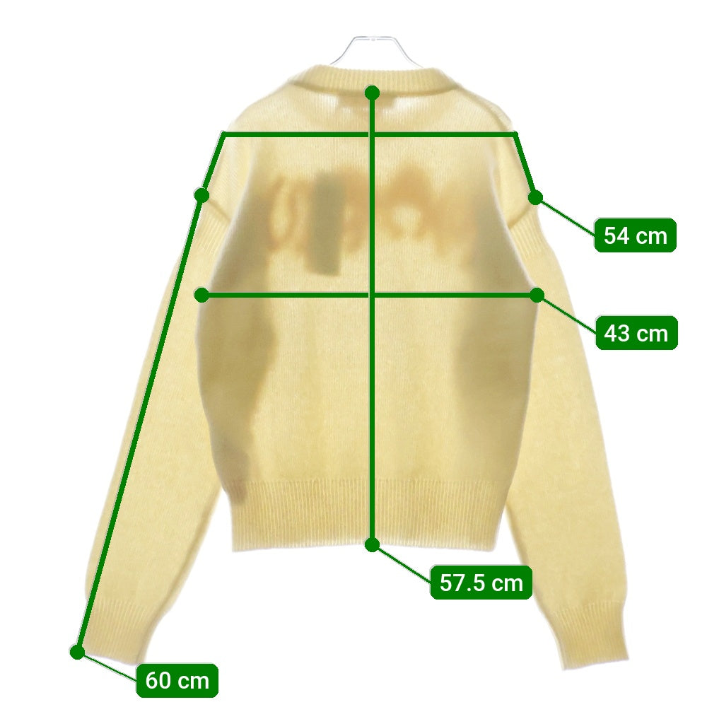 MARNI(マルニ) 23AW フロント ロゴ デザイン ニット セーター オフホワイト GCMG0353Q0UFH942